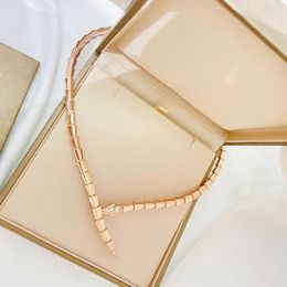 clover necklace chain choker necklace name necklace Spirit Serpentine Chokers 18K Gold Plated rose gold gift grateful dead designer Jewellery pearl necklace