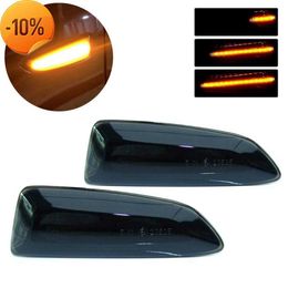 New 2PCS Dynamic LED Side Marker Lights 12V Flowing Turn Signal Light Side Repeater Lamp Panel Lamp for Opel