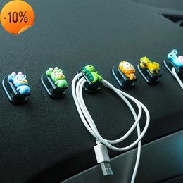 New Cute Car Hooks Organiser Storage Self Adhesive Holder for USB Cable Headphone Keychain Bag Invisible Hanger Fastener Clip