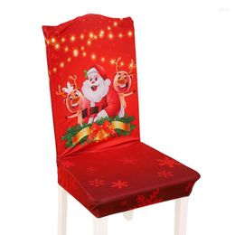 Chair Covers Christmas Decoration Washable Slipcovers Home Decor Holiday Party