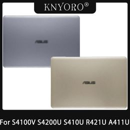 Frames Laptop LCD Back Cover Top Case/Front Bezel For ASUS S4100V S4200U S410U R421U A411U X411U Gold Grey Shell Reparo Spare Parts
