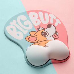 Rests Cartoon Non Slip Silica Gel Mouse Pad with Wrist Rest Computer Ergonomic Gaming Mouse Pad with Wrist Support Hand Rest Mice Mat