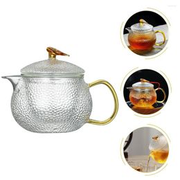 Dinnerware Sets Glass Containers Teapot Household Teakettle Liner 12X10CM Stovetop Golden Make