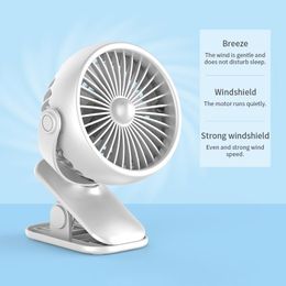 Gadgets Summer Portable usb Mini Fan Small Flexible Handy Usb Charging Fan Noiseless Rotate 360 Degree Desktop Clip Electric Sleep Fans