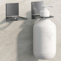 Shampoo Bottle Metal Holder Adjustable Universal Shower Gel Bottle Rack Hand Soap Dispenser Hook Wall Mounted Free Punching