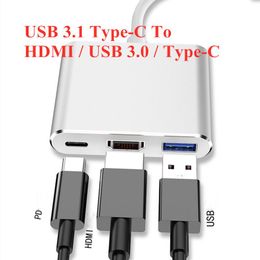 Stations USB 3.1 TypeC to HDMIcompatible Converter USB 3.0 Multiport Adapter Docking Station For Nintendo Switch Macbook Pro Samsung S9