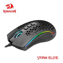 Mice Redragon Storm Elite M988 USB wired RGB Gaming Mouse 32000 DPI programmable game mice backlight ergonomic laptop PC computer