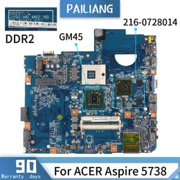 Motherboard 092571 For ACER Aspire 5738 GM45 2160728014 DDR2 Mainboard Laptop motherboard tested OK