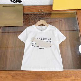 23ss kid designer t shirt child tshirt toddler tee boys girls Round neck Pure cotton number printing Short sleeve t-shirt High quality kids clothes