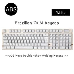 Combos 108Keys OEM Abnt2 Layout Mechanical Keyboard Keycaps Backlit Double Colour Injection ABS Key Cap Minimalism Style Gamer Keyboard