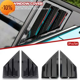 New 2Pcs Car Rear Windows Cover Sticker Window Triangle Shutters Trim for Toyota C-HR CHR C HR 2016 - 2020 Car Accessories Car Decal