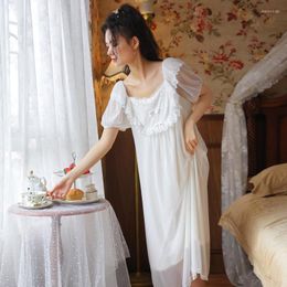 Women's Sleepwear Nightdress With Lace Women Nightgown Modal Sleep Dress Nightwear Sexy O-neck Home Clothes Intimate Lingerie Bath Robe