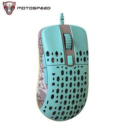 Mice Motospeed M1 Gaming Mouse USB Wired 12000DPI Macro Adjustable Scroll Track RGB Backlight Optical Mice For PC Laptop Computer