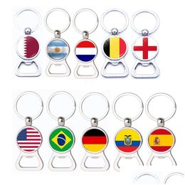 Keychains Lanyards Metal Bottle Opener Keychain Creative Gift Keyring Home Kitchen Tools Drop Delivery Fashion Accessories Dhz3F