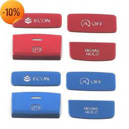 New 4Pcs Aluminium Car Centre Console Gear Panel Handbrake Button Cover Trim Sticker for 11Th Gen Honda Civic 2022 Accessories