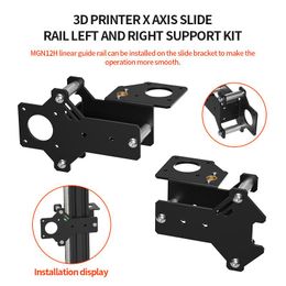 Scanning 3D Printer Upgrade Accessories Dual Extruder Dual Z Axis Linear Rail Upgrade Kit for Creality Ender 3/Ender 3 Pro/Ender 3 V2