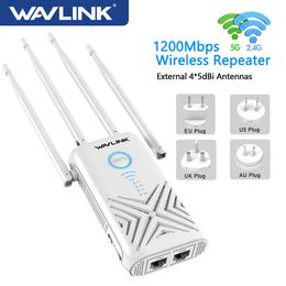 Routers Wavlink AC1200 Gigabit WiFi Range Extender/Access Point/Router Wireless Wifi Repeater Dual Band 2.4G 5Ghz Wifi Signal Booster