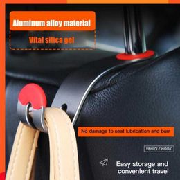 New Universal Auto Seat Headrest Hook Headrest Small Hook Car Clips Hooks For Bags Car Vehicle Back Seat Organiser Holder Alloy