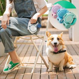 Dog Collars 3m 5m Retractable Leash Automatic Extending Nylon Puppy Pet Leashes Lead Durable Walking Running Rope Supplies