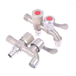 Bathroom Sink Faucets 1PC Washing Machine Faucet Double Water Outlet Mop Pool Tap Outdoor Garden Fast Bidet Accessories