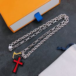 2023 Hot Sale Luxury Brand Designer Pendants Necklaces Letter luis Choker Pendant Necklace Beads Chain Jewellery viutonity Accessories Gifts AL2b