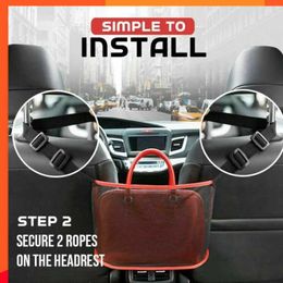 New Universal Car Storage Bag Net Durable Car Organiser Mesh Portable Car Net Car Supplies Car Pocket Handbag Holder Practical