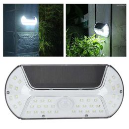 Wall Lamps LED Solar Light Human Body Induction Waterproof Lamp For Outdoor Lighting Pure White