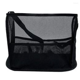 Car Organiser Extra Large Capacity Net Pocket Handbag Holder Between Seats - Organizer(Black)