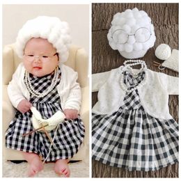 Keepsakes born Pography Props Costume Infant Baby Girls Cosplay Grandma Clothes Po Shooting Hat Outfits 230526