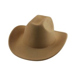 Cowboy Hat Western Cowboy Cowgirl Hat Caps Cowboy Hats for Men Wide Brim Khaki Coffee Black British Top Sombrero Hombre Sombrero