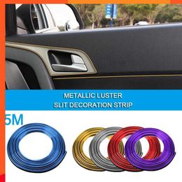 New 5m Car Trim Strip Universal Car Style Interior Trim Car Interior Accessories Car Decoration Bright Strip Multifunctional Durable