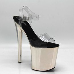 Dress Shoes Super High Heel Cm 20 Stage Show Women's Electroplating Steel Pipe Dance