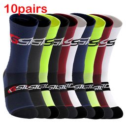 Sports Socks 10 Pairs Bike Socks Men Nurse Compression Cycling For Women Mtb Guard Socks Stockings Sport Grip Barre Socks 230526