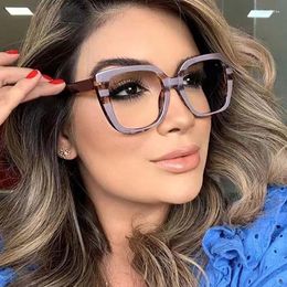 Sunglasses Frames 2023 Oversized Square Eyeglasses For Women Clear Lens Anti Blue Light Glasses Spectacle Frame Optical Computer Eyewear