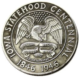 US 1946 Iowa Commemorative Half Dollar Silver Plated Copy Coin
