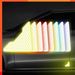 New 90 Degree Angle Anti Scratch Sticker Sunscreen Car Front Rear Door Corner Protective Waterproof 1pcs Reflective Sticker Durable