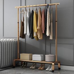 Clothing Storage & Wardrobe Multifunctional Coat Rack Removable Clothes Shoe Reinforced Metal Frame Organiser Home Furniture RackClothing