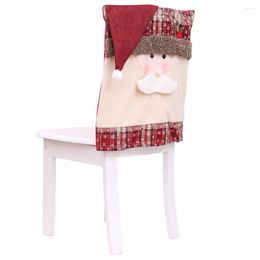 Chair Covers Christmas Stretch Cover Banquet Party Seat Slipcover Home Decoration Year 2023 Kitchen Table Decor