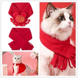 Dog Apparel Pet Supplies Saliva Towel Dogs Cloth Plaid Scarf Cat Bibs Cape Collar Christmas Year Holiday Party Accessories