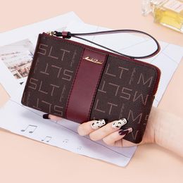 Wallets MashaLanti Fashion Leather Women Elegant Brand Designer Long Purse Female Clutch Bags Card Holder Lady Money PursesWallets