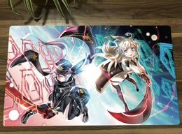 Rests YuGiOh Sky Striker Ace Raye Roze TCG Mat Anime Girls Trading Card Game Mat CCG Playmat Mouse Pad Desk Mat 60x35cm Free Bag