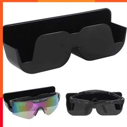 New Black Car Sunglasses Frame Portable Car Glasses Frame Multifunctional Car Sun Visor Glasses Clip Car Interior Accessories