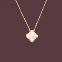 Fashion Pendant Necklaces for Women Elegant 4/four Leaf Clover Locket Necklace Highly Quality Choker Chains Designer Jewellery 18k Plated Gold Girls 2