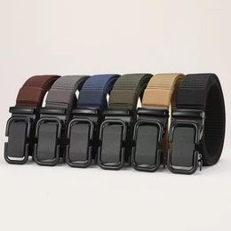 Belts Foreign Trade Cross Border Toothless Automatic Buckle Belt Thickened Imitation Nylon Canvas For Men's