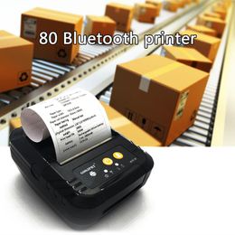 Printers Free Shipping 80mm Thermal Printer Bill POS Printer ESC / POS Bluetooth Thermal Receipt Printer With USB And Bluetooth Printer