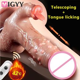 Remote Control Big Vibrator for Women Charge Realistic Swing Heating Vibrating Dildo Sex Toy