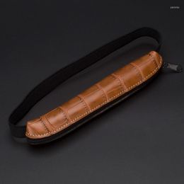 Creative Stationery Suede Leather Pencil Case With Elastic Band Bag Organizer Office School Pen Box