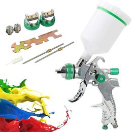 spray guns Professional HVLP 1.4/1.7/2.0/2.5 Mm Steel Nozzle Gravity DIY Spray Paint Kit Portable Car Paint 230526