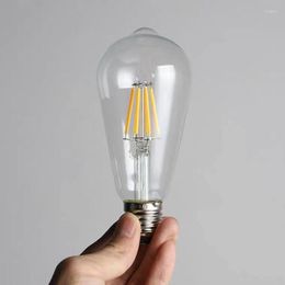 Pendant Lamps ST64 A60 C35 Bubble Retro LED Edison E27 Glass Incandescent Bulb AC220V AC110V4 Watts 6 8 12 16