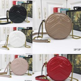 handbag chain bag G Bag Fashion women's Bag New Style Single Shoulder Messenger line stripe round bag